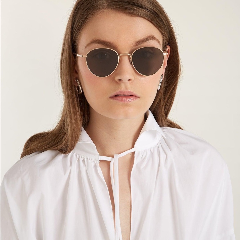 THE ROW x Oliver Peoples Brownstone 2 Round Sunglasses Womens